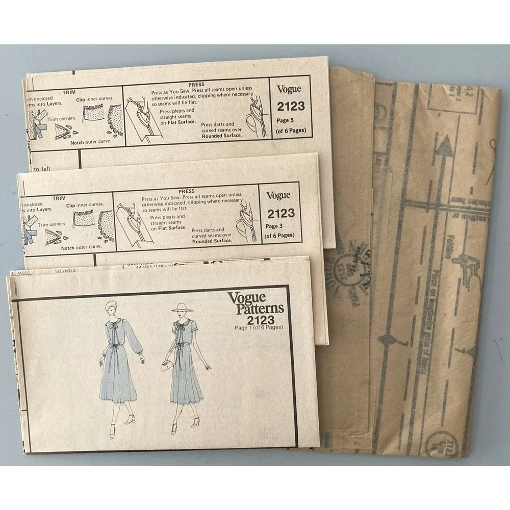 Vogue American Designer 2123 Albert Nipon Pattern Misses Dress Slip Sz 16 Uncut